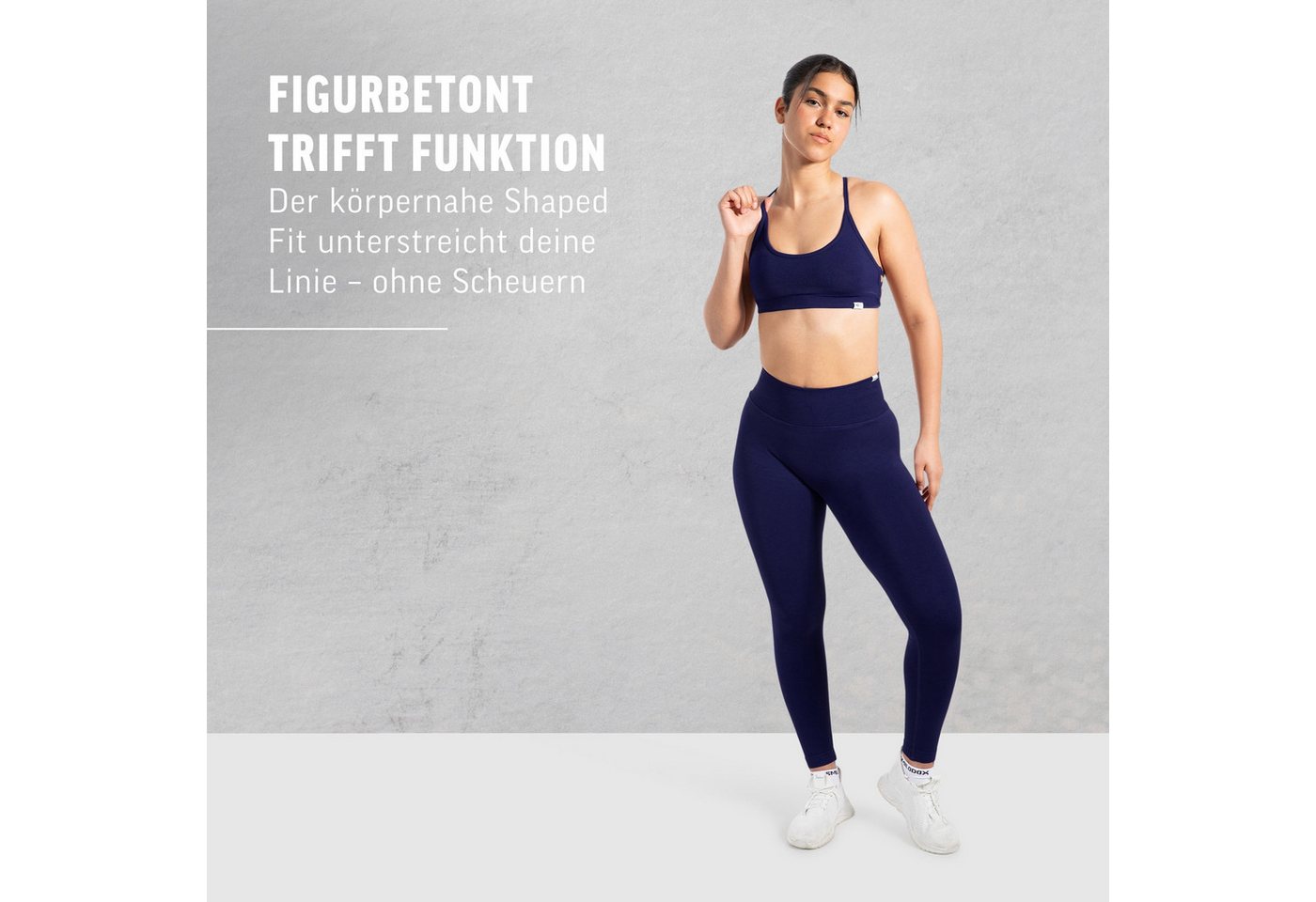 Smilodox Leggings Sena, Nahtlose High Waist Sportleggings mit V-Kontur & Shaped Fit Figurformende Trainingshose aus atmungsaktivem Funktionsmaterial – Bild 3 von 5