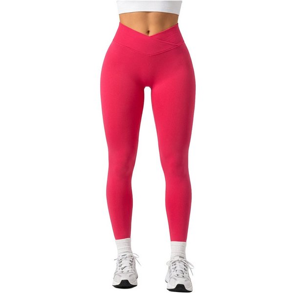 Smilodox Leggings Silvia, High Waist Sporthose Blickdicht Yogahose Booty Scrunch Leggings Damen Seamless Smilodox Label Fitness