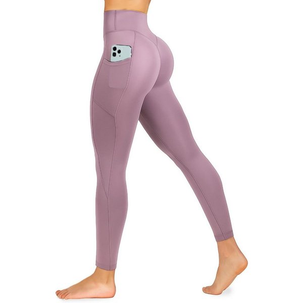Smilodox Leggings SoftFeel Ilissa, High Waist Yogahose mit Seitentasche, 4-Wege-Stretch Push Up Booty Scrunch Hose, atmungsaktiv & schnelltrocknend, Pilates