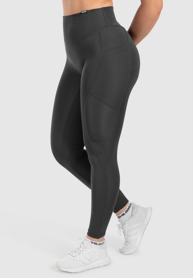 Smilodox Leggings SoftFeel Ilissa, High Waist Yogahose mit Seitentasche, 4-Wege-Stretch Push Up Booty Scrunch Hose, atmungsaktiv & schnelltrocknend, Pilates – Bild 5 von 5