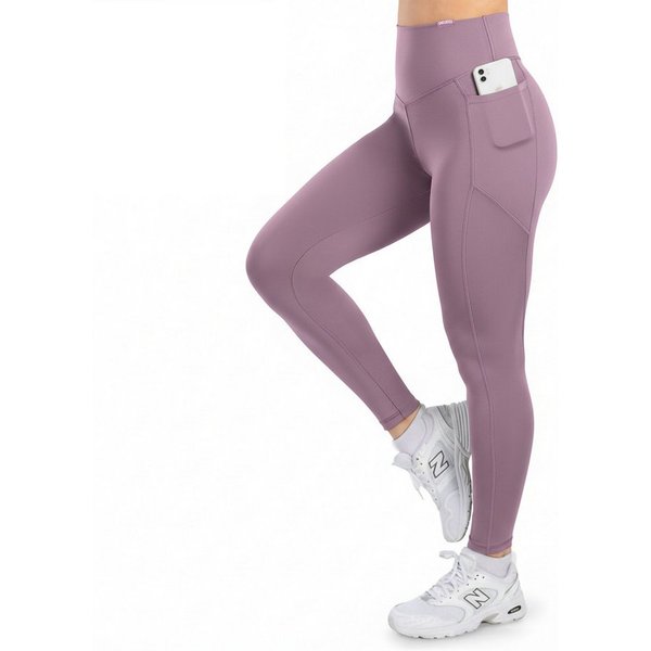 Smilodox Leggings SoftFeel Leticia, High Waist Yogahose mit seitlichen Taschen, Yoga atmungsaktiv, schnelltrocknend, 4-Wege-Stretch, Feuchtigkeitsabweisend
