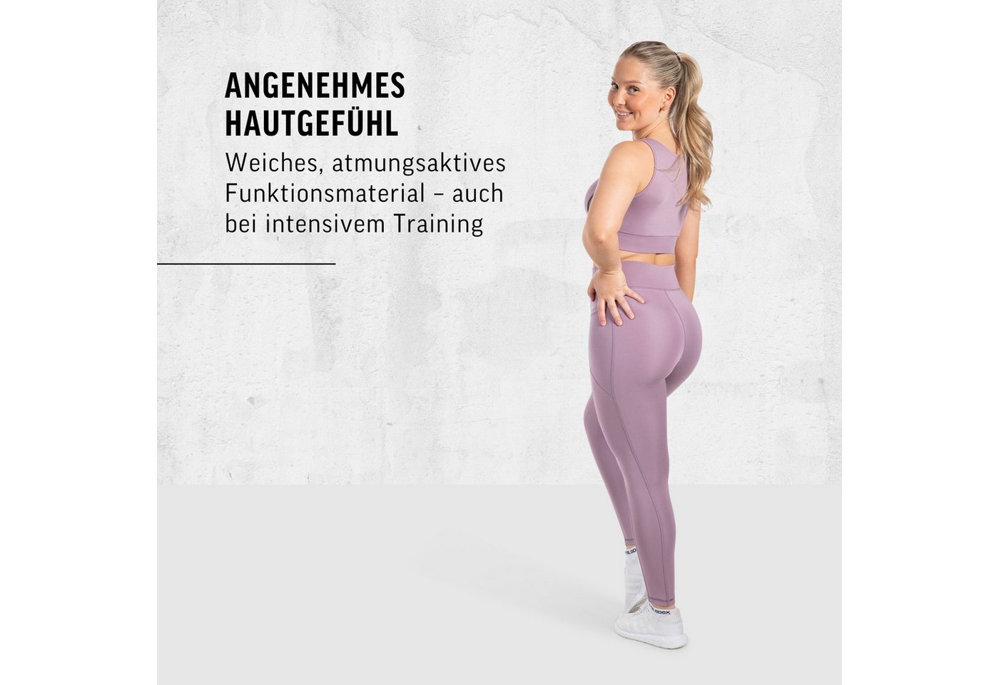 Smilodox Leggings SoftFeel Leticia, High Waist Yogahose mit seitlichen Taschen, Yoga atmungsaktiv, schnelltrocknend, 4-Wege-Stretch, Feuchtigkeitsabweisend – Bild 3 von 5