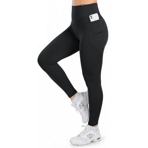 Smilodox Leggings SoftFeel Leticia, High Waist Yogahose mit seitlichen Taschen, Yoga atmungsaktiv, schnelltrocknend, 4-Wege-Stretch, Feuchtigkeitsabweisend