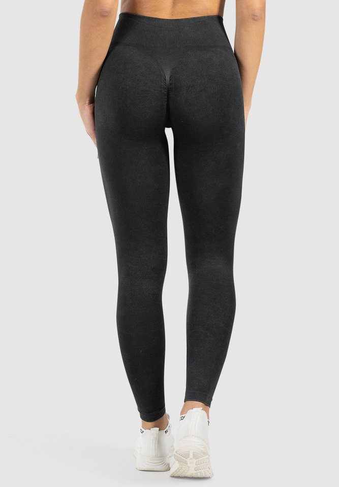 Smilodox Leggings Sonnia, Stretch Fit Sporthose mit V-Shape Kontur & Scrunch-Effekt Figurformender Shaped Fit, Seamless High Waist, Training Yoga Alltag – Bild 2 von 5