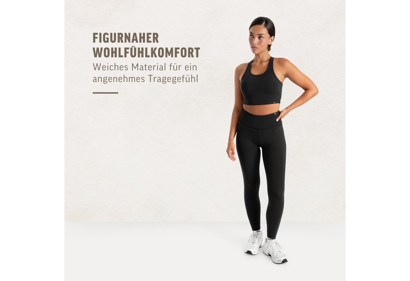 Smilodox Leggings Sorea Damen, Yogaleggings, High Waist, Stretch, für Gym & Alltag Blickdicht, Soft Touch, Shaping Effekt, Training & Pilates – Bild 3 von 5