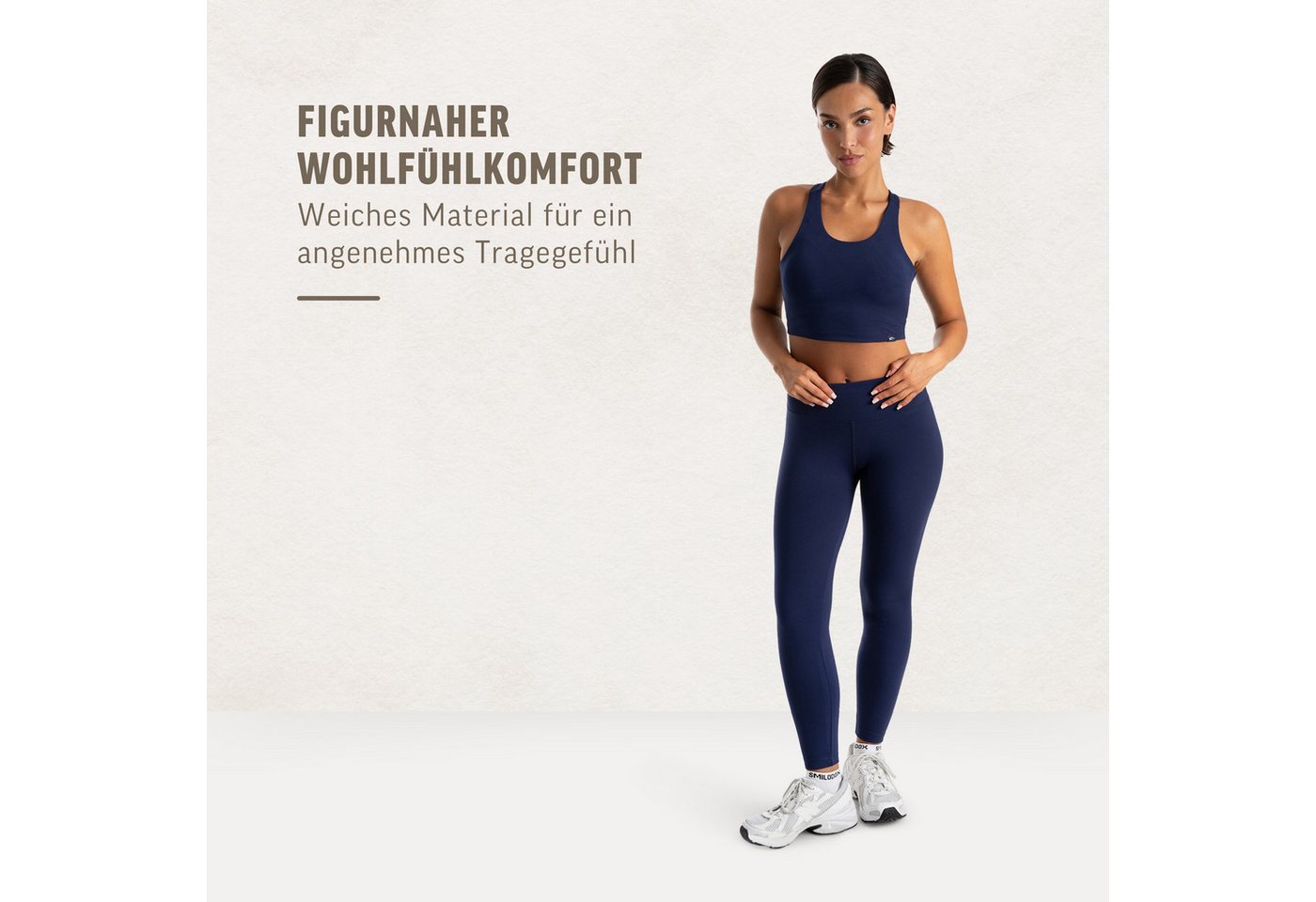 Smilodox Leggings Sorea Damen, Yogaleggings, High Waist, Stretch, für Gym & Alltag Blickdicht, Soft Touch, Shaping Effekt, Training & Pilates – Bild 3 von 5
