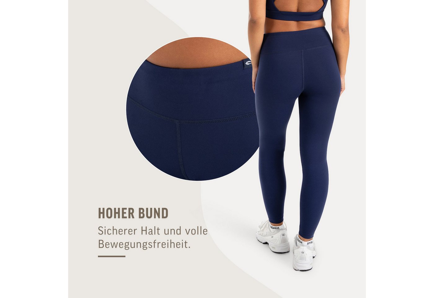 Smilodox Leggings Sorea Damen, Yogaleggings, High Waist, Stretch, für Gym & Alltag Blickdicht, Soft Touch, Shaping Effekt, Training & Pilates – Bild 5 von 5