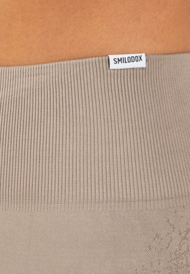 Smilodox Leggings Timea Sporthose Damen, Scrunch, Shaped Fit, High Waist, Gym Scrunch Naht, Rippstruktur, Shaped Fit, hoher Bund, Stretch – Bild 3 von 5