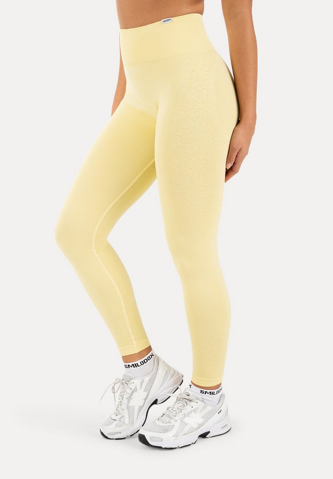 Smilodox Leggings Timea Sporthose Damen, Scrunch, Shaped Fit, High Waist, Gym Scrunch Naht, Rippstruktur, Shaped Fit, hoher Bund, Stretch – Bild 5 von 5