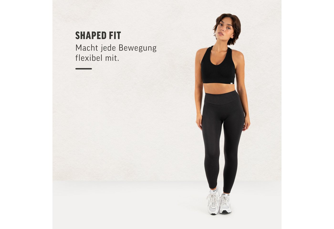 Smilodox Leggings Verusha, Sporthose, High Waist Gymhose, für Fitness & Yoga Shaped Fit, Stretch, langer Schnitt, elastischer Bund – Bild 3 von 5