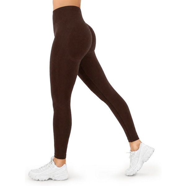 Smilodox Leggings Vonda, Scrunch Sporthose Damen, Shaped Fit, Seamless, Gym & Yoga V-Shape Bund, Seamless, Booty Shape, Push Effect, Squatproof