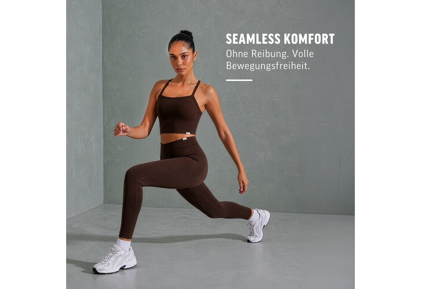Smilodox Leggings Vonda, Scrunch Sporthose Damen, Shaped Fit, Seamless, Gym & Yoga V-Shape Bund, Seamless, Booty Shape, Push Effect, Squatproof – Bild 3 von 5