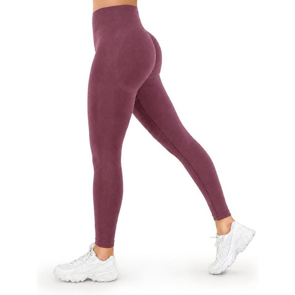 Smilodox Leggings Vonda, Scrunch Sporthose Damen, Shaped Fit, Seamless, Gym & Yoga V-Shape Bund, Seamless, Booty Shape, Push Effect, Squatproof