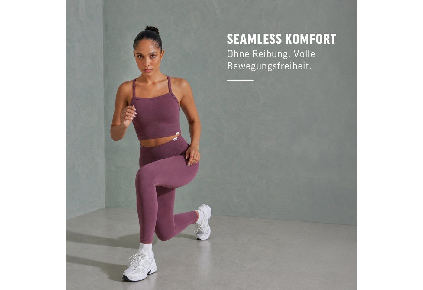 Smilodox Leggings Vonda, Scrunch Sporthose Damen, Shaped Fit, Seamless, Gym & Yoga V-Shape Bund, Seamless, Booty Shape, Push Effect, Squatproof – Bild 3 von 5