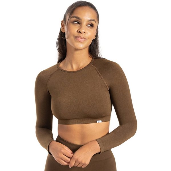 Smilodox Longsleeve Bethy, Seamless Cropped, elastisch & atmungsaktiv, kurzer Schnitt Bewegungsfreiheit, Trainingsshirt, strapazierfähig, Pilates Yoga Gym