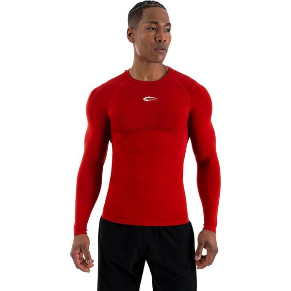 Smilodox Longsleeve Carnos, Compression Shirt Herren, Langarmshirt für Gym & Training Compression Fit, Seamless, atmungsaktiv, Body Mapping, Stretch