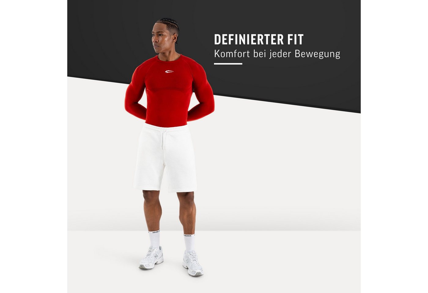 Smilodox Longsleeve Carnos, Compression Shirt Herren, Langarmshirt für Gym & Training Compression Fit, Seamless, atmungsaktiv, Body Mapping, Stretch – Bild 3 von 5