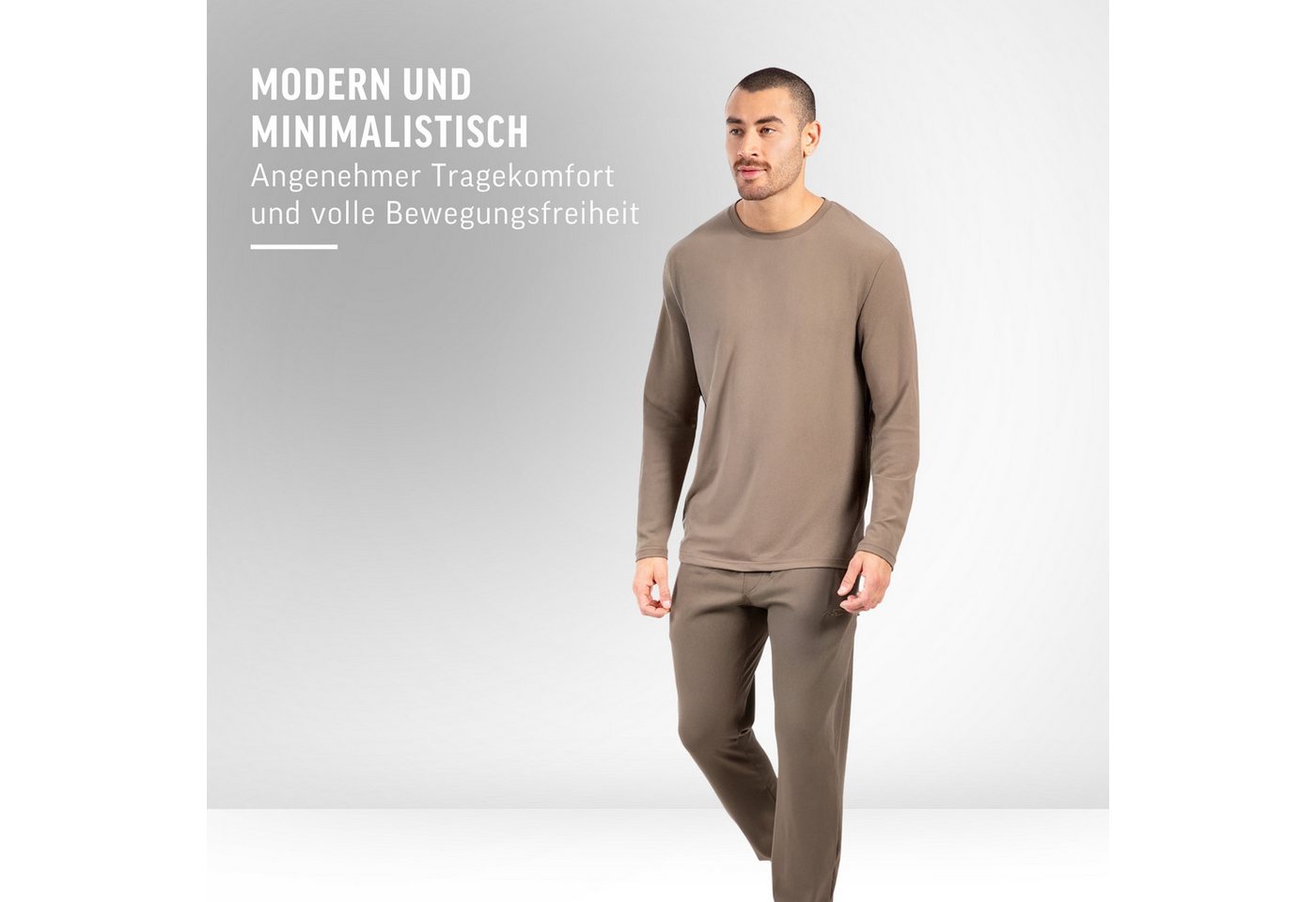 Smilodox Longsleeve Xion, Atmungsaktives Shirt 3D Rubber Print, Hoher Bewegungsfreiheit Minimalistisches Design Langarm Oberteil Sport Freizeit Training – Bild 3 von 5