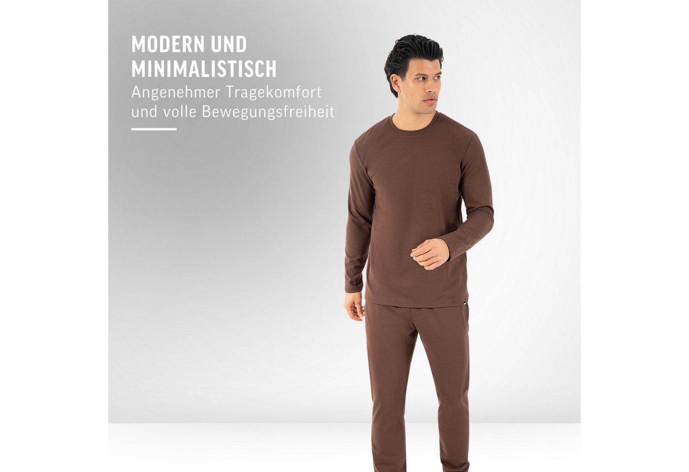 Smilodox Longsleeve Xion, Atmungsaktives Shirt 3D Rubber Print, Hoher Bewegungsfreiheit Minimalistisches Design Langarm Oberteil Sport Freizeit Training – Bild 3 von 5