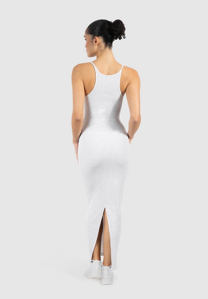 Smilodox Maxikleid Aveline, figurbetontes Rippstrickkleid mit Spaghettiträgern Knöchellanges elastisches Sommerkleid, Alltag & besondere Anlässe – Bild 2 von 5
