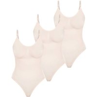 SMILODOX Shapewear String Bodysuit 3x Nysa Bodysuit, Größe M in Beige