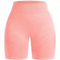 Smilodox Shorts Batik Ruth, High Waist V-Shape Hotpants mit Scrunch Yoga & Fitness Seamless Push Up Radlerhose Squatproof Sporthose Gym Freizeit