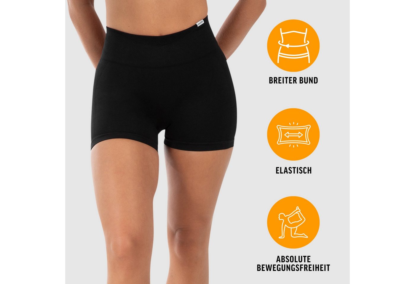 Smilodox Shorts Cetrina Pro, Seamless High Waist Hotpants, figurbetont & elastisch Kurze Radlerhose, Nahtlos, Komfort Booty Konturen, Gym Training Alltag – Bild 2 von 5