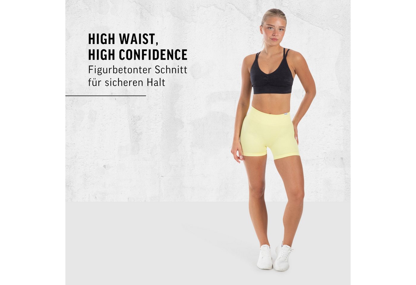 Smilodox Shorts Cetrina Pro, Seamless High Waist Hotpants, figurbetont & elastisch Kurze Radlerhose, Nahtlos, Komfort Booty Konturen, Gym Training Alltag – Bild 3 von 5