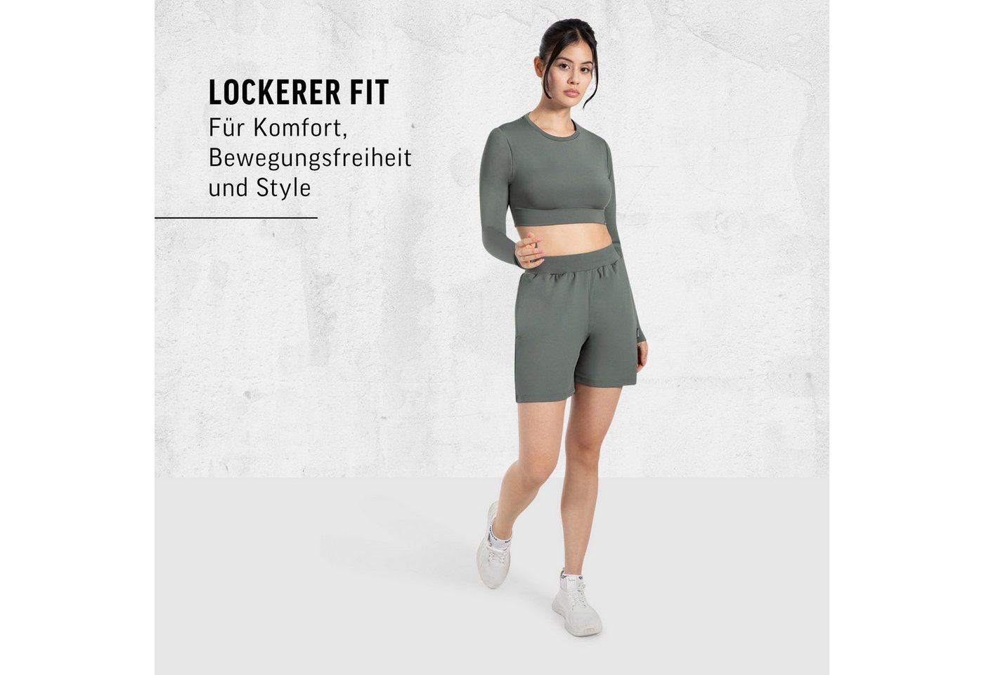 Smilodox Shorts Corry, lockere Freizeithose mit breitem Bund & Eingrifftaschen Radlerhose weiches Material, Bequeme Sommershorts, Alltag Relax – Bild 3 von 5