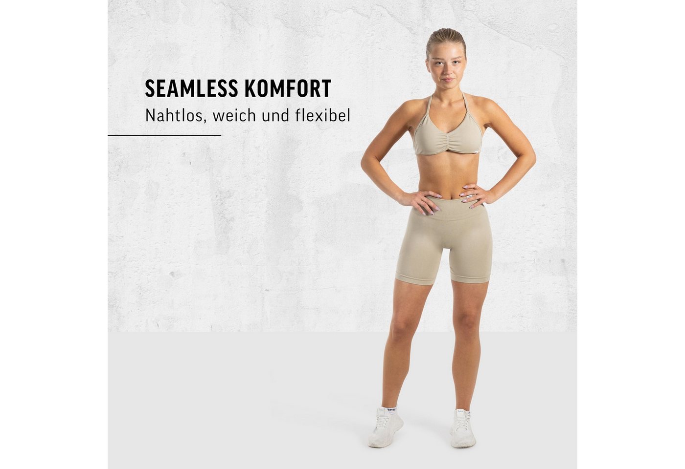 Smilodox Shorts Edina, Seamless Scrunch Sportshorts, Figurformende Po-Kontur Radlerhose Blickdicht, elastischer Bund, Sommer Workout Yoga Fitness – Bild 3 von 5