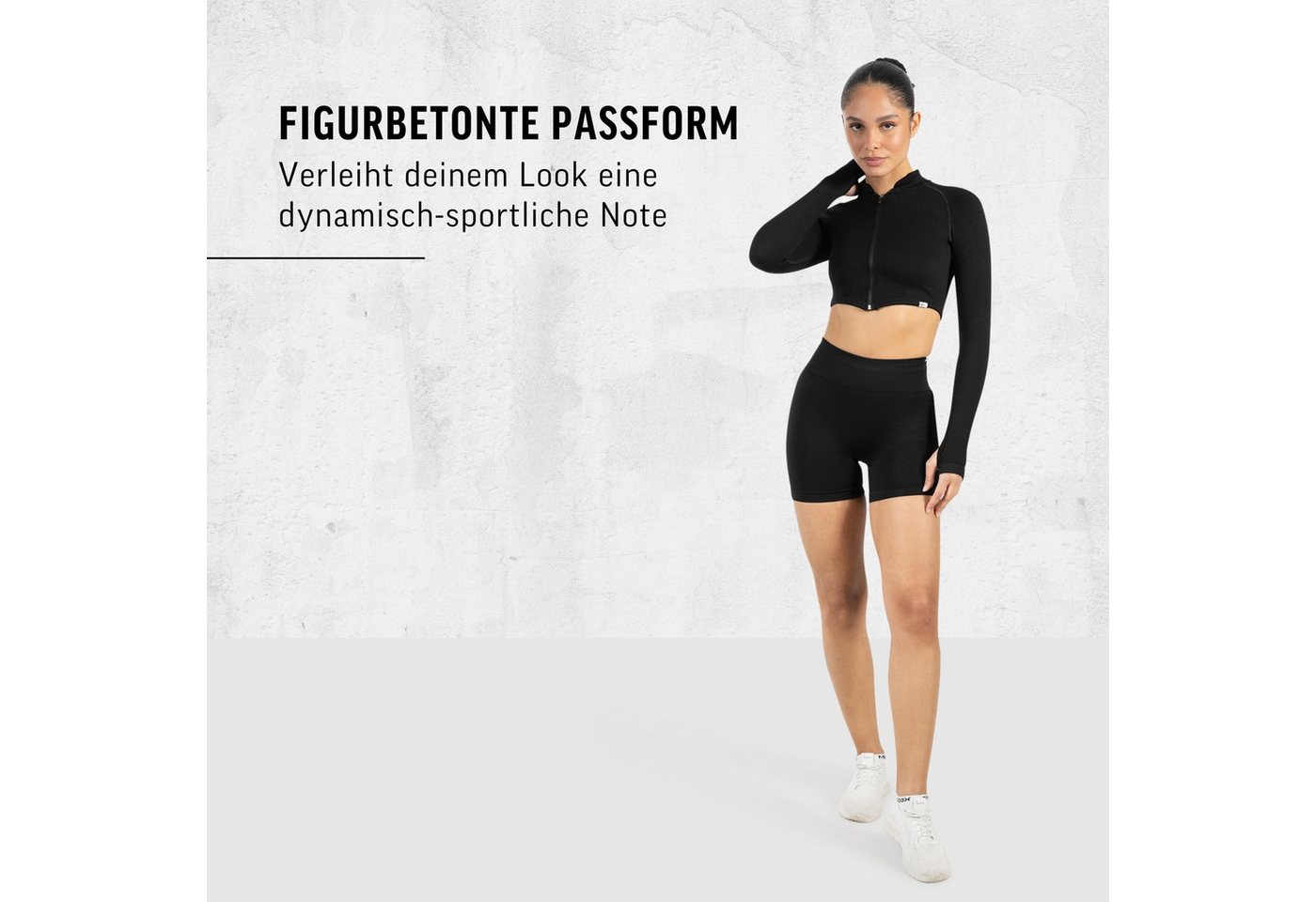 Smilodox Shorts Harly, Seamless High Waist Hotpants mit elastischem Bund Figurbetonte Passform Radlerhose Flexibles Material Training Yoga – Bild 3 von 5