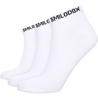 SMILODOX Sneaker Socken 3er Pack 3er Sneaker Socks, Größe 35 - 38 in Weiß