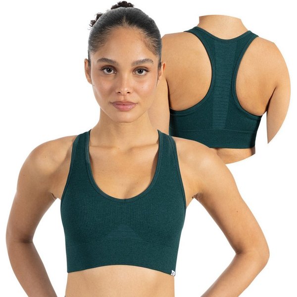 Smilodox Sport-BH Amaze Pro, Seamless Sport Bra Gerippter Stoff Fitness Yoga Alltag Raberback Top, Atmungsaktiv, ohne Bügel, Fitness