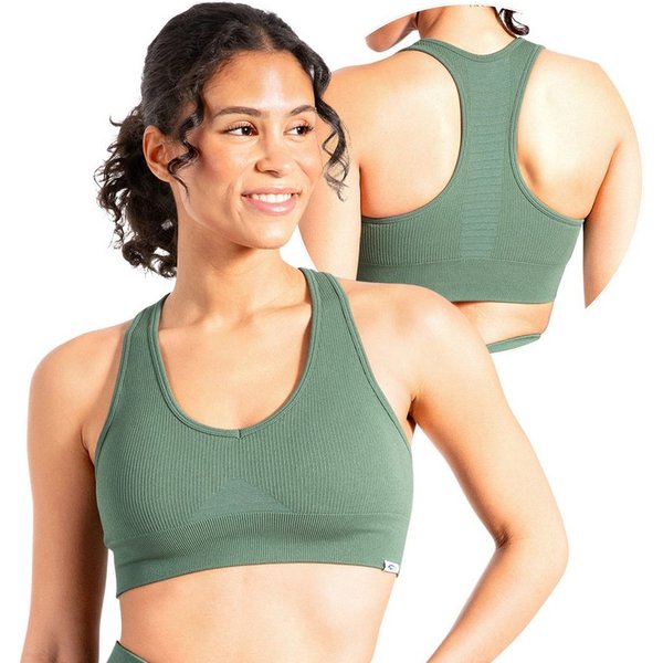 Smilodox Sport-BH Amaze Pro, Seamless Sport Bra Gerippter Stoff Fitness Yoga Alltag Raberback Top, Atmungsaktiv, ohne Bügel, Fitness