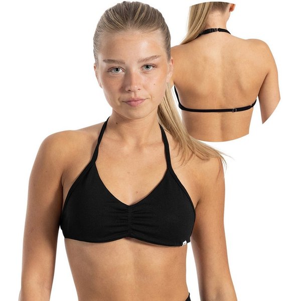 Smilodox Sport-BH Esta, Neckholder Bra, Ringverschluss, Geraffte Front ohne Bügel Geraffte Front, leichte Aktivitäten mit Komfort Yoga Freizeit Studio