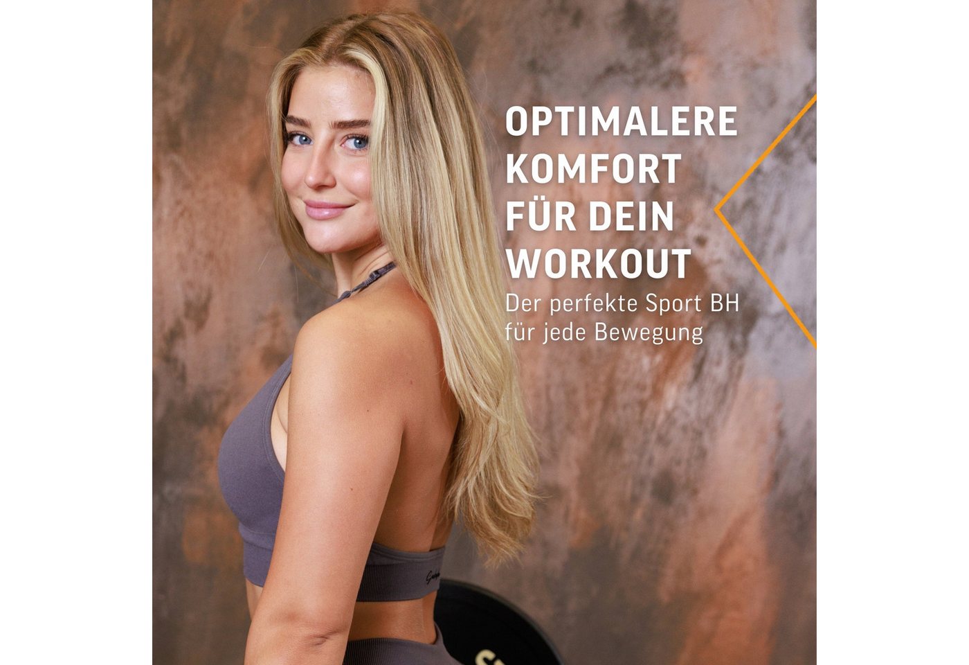 Smilodox Sport-BH Silvia, Sport Bra Shaped Fit Neckholder Design Yoga Alltag Seamless BH Herausnehmbare Cups Verstellbare Träger Top Fitness – Bild 3 von 5