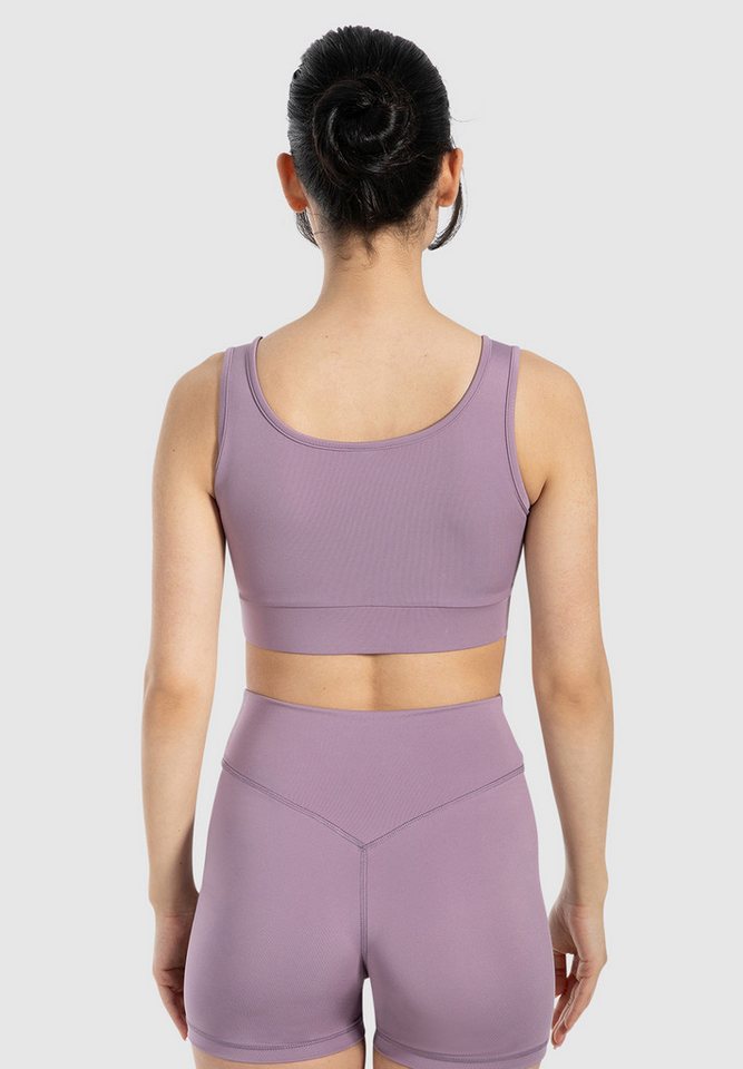 Smilodox Sport-BH SoftFeel Debby, High Support Bra, atmungsaktiv & schnelltrocknend Breites Unterbrustband, elastisch feuchtigkeitsableitend, Yoga Pilates – Bild 2 von 5