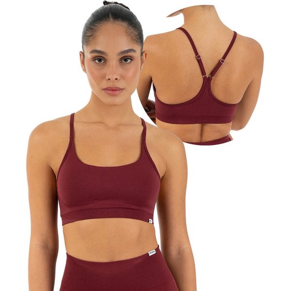 Smilodox Sport-BH Timea, Bustier Damen, Shaped Fit, Fitness Bra, Gym & Freizeit Racerback, Rippbund, elastisch, weiches Material, Stretch