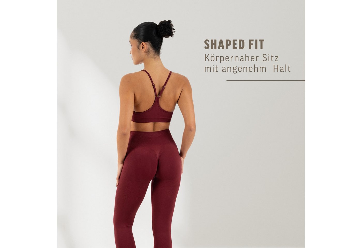 Smilodox Sport-BH Timea, Bustier Damen, Shaped Fit, Fitness Bra, Gym & Freizeit Racerback, Rippbund, elastisch, weiches Material, Stretch – Bild 3 von 5