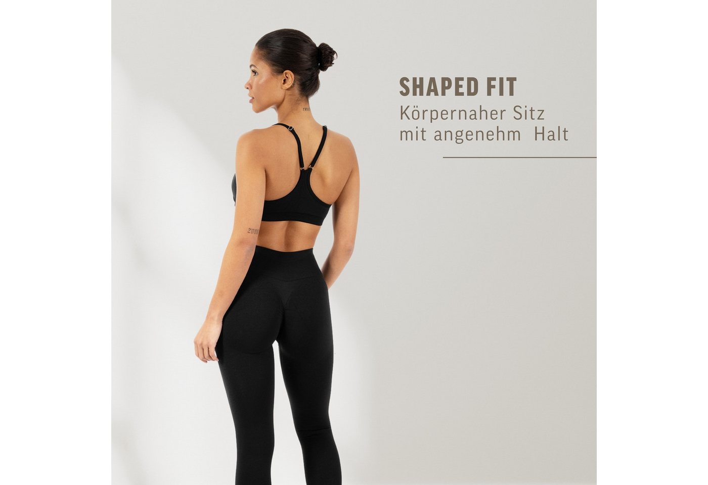 Smilodox Sport-BH Timea, Bustier Damen, Shaped Fit, Fitness Bra, Gym & Freizeit Racerback, Rippbund, elastisch, weiches Material, Stretch – Bild 3 von 5