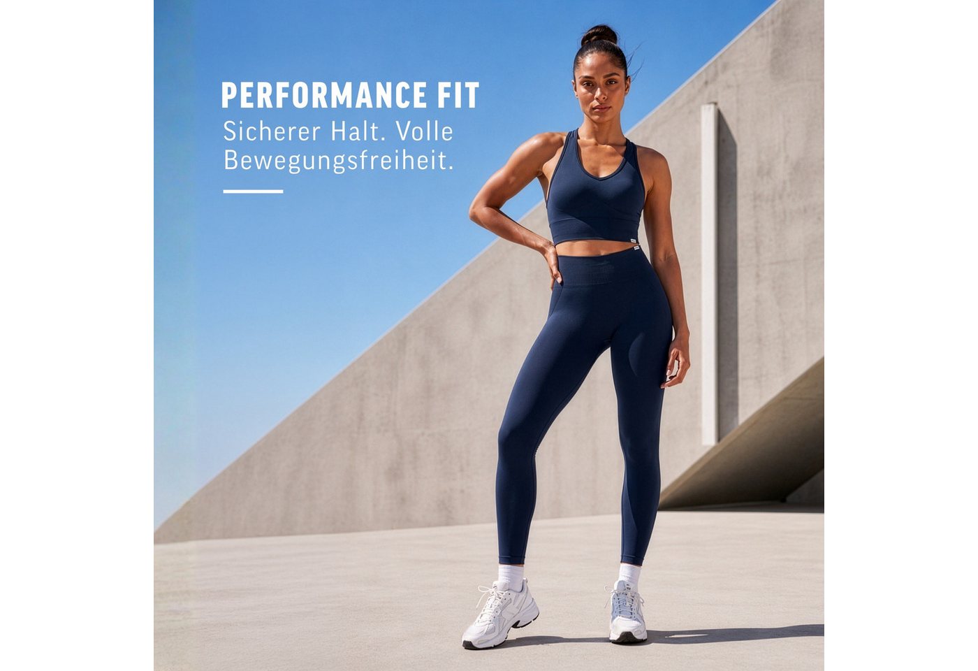 Smilodox Sport-BH Vonda, Sport Top Damen, Gym-BH für Workouts,Training & Yoga V-Ausschnitt, Seamless, Shaped Fit, Support-Bund, elastisch – Bild 3 von 5