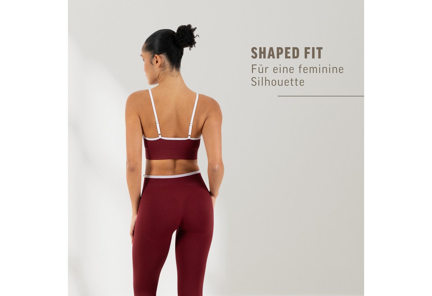 Smilodox Sport-BH Yari, Fitness- BH Damen, Shaped Fit, Bra mit Rippstruktur, Gym Rippstruktur, verstellbare Träger, Shaped Fit, weiches Material – Bild 3 von 5