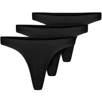Smilodox String Felisha 3er Pack, String Tanga, Seamless Unterhose mit normalem Bund Nahtlose rutschfeste & blickdichte Unterwäsche, Eleganter Taillenslip
