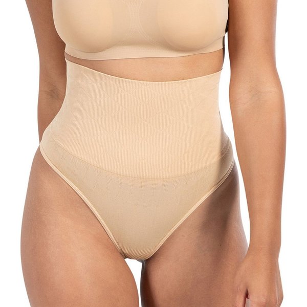 Smilodox String Nysa, High Waist String Seamless Tanga, figurformend Bauchkontrolle Unterwäsche Tange Slips Unterhose