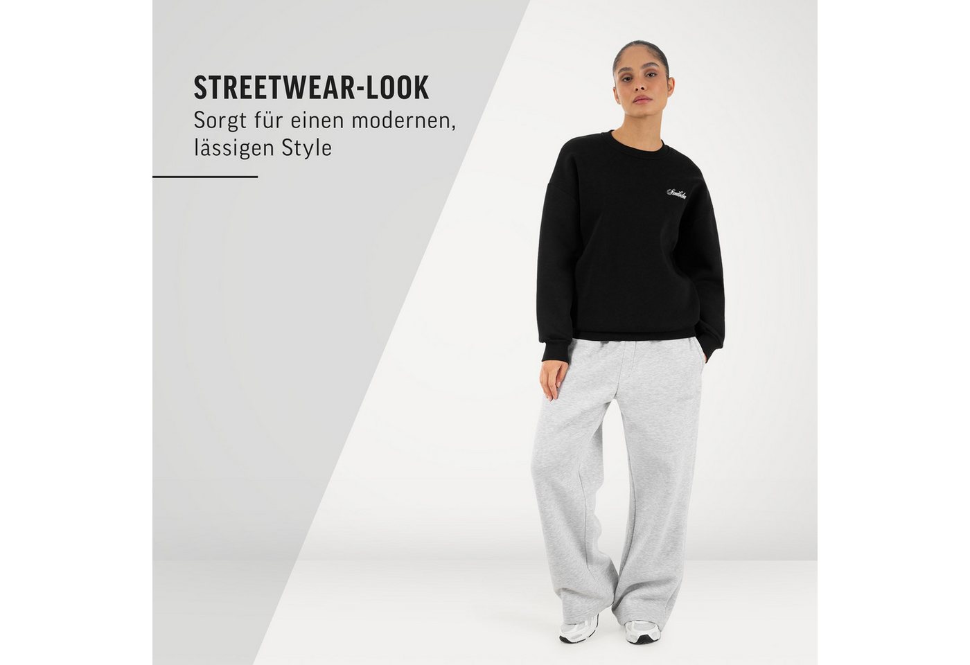 Smilodox Sweatshirt Feyd, Pullover Unisex Oversize Sweater mit Backprint & Logo weiches Material, Rippbündchen, Rundhals, Streetwear – Bild 3 von 5