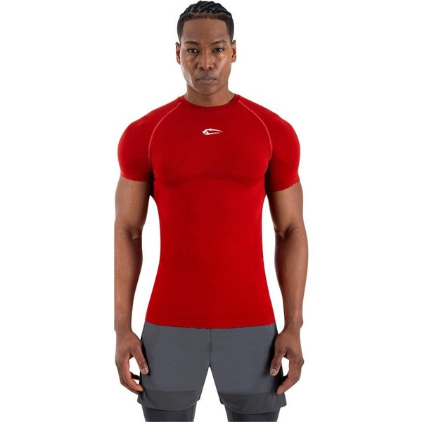 Smilodox T-Shirt Carnos, Compression Shirt Herren, Gymshirt, Seamless, Training Compression Fit, Seamless, atmungsaktiv, Body Mapping, Stretch