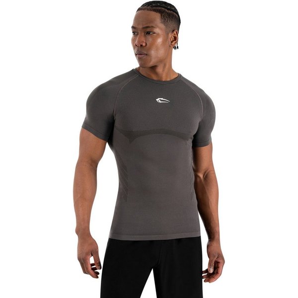 Smilodox T-Shirt Carnos, Compression Shirt Herren, Gymshirt, Seamless, Training Compression Fit, Seamless, atmungsaktiv, Body Mapping, Stretch