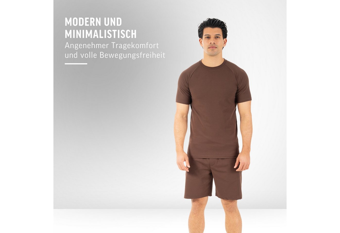 Smilodox T-Shirt Delian, Atmungsaktives Shirt mit 3D Rubber Print, Funktionsshirt mit Raglan-Schnitt Kurzarmshirt Sport Training Freizeit Alltag – Bild 3 von 5