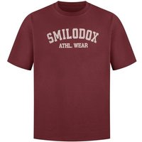 SMILODOX T-Shirt Kayson, Größe S in Rot
