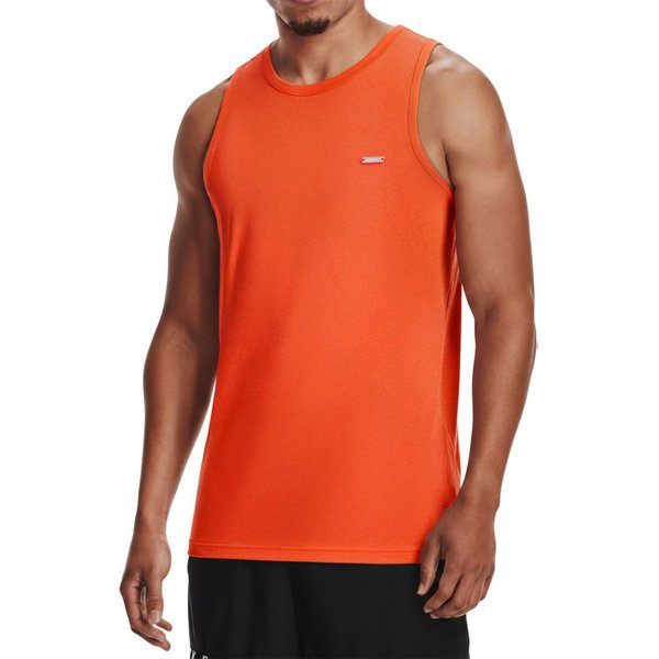 Smilodox Tanktop Arian, ärmelloses Muskelshirt mit Rundhals & Metall-Logo, Training Unterhemd classic Schnitt, Stringer weiches Material, Freizeit Sommer